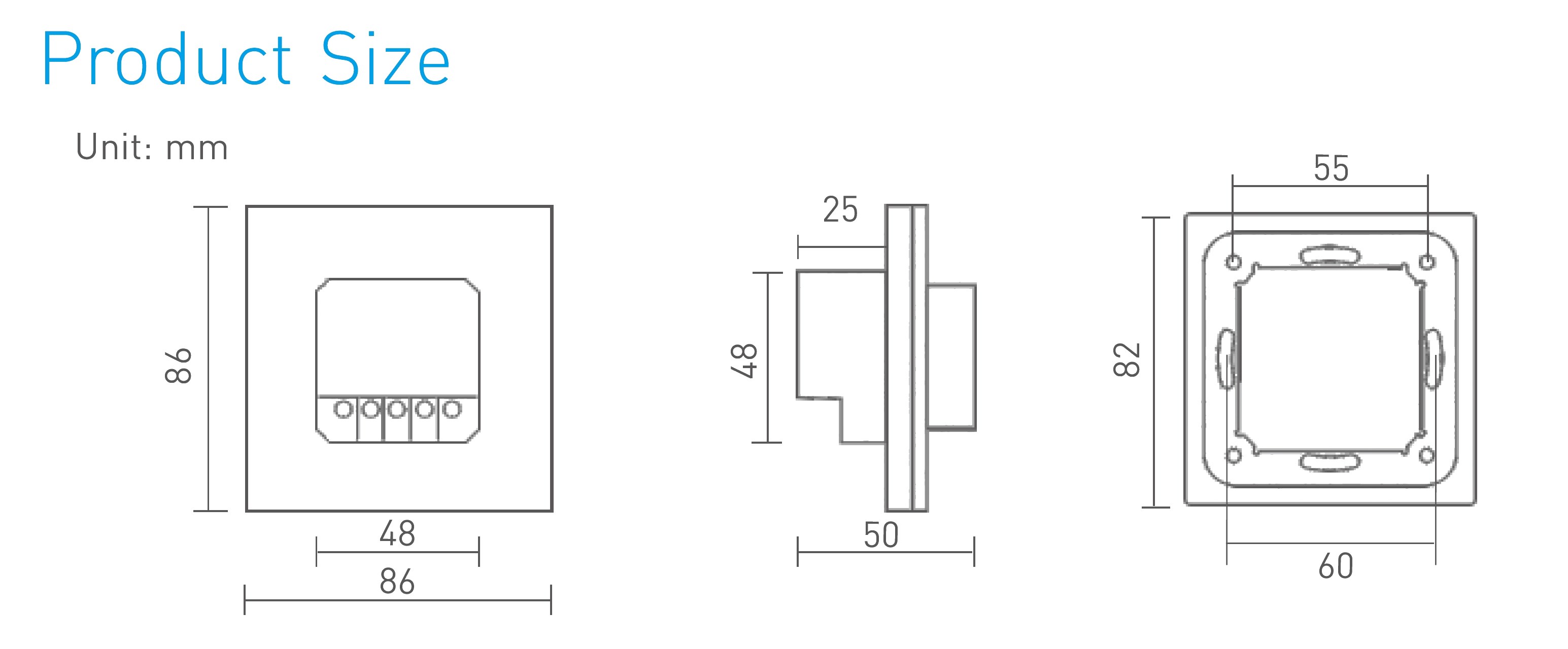 RF2.4GHz Dimming Knob Panel, Switching and Dimming function, 144W 6Ax1CH output, 12/24V I/P. E61  LTECH Rotary Controller